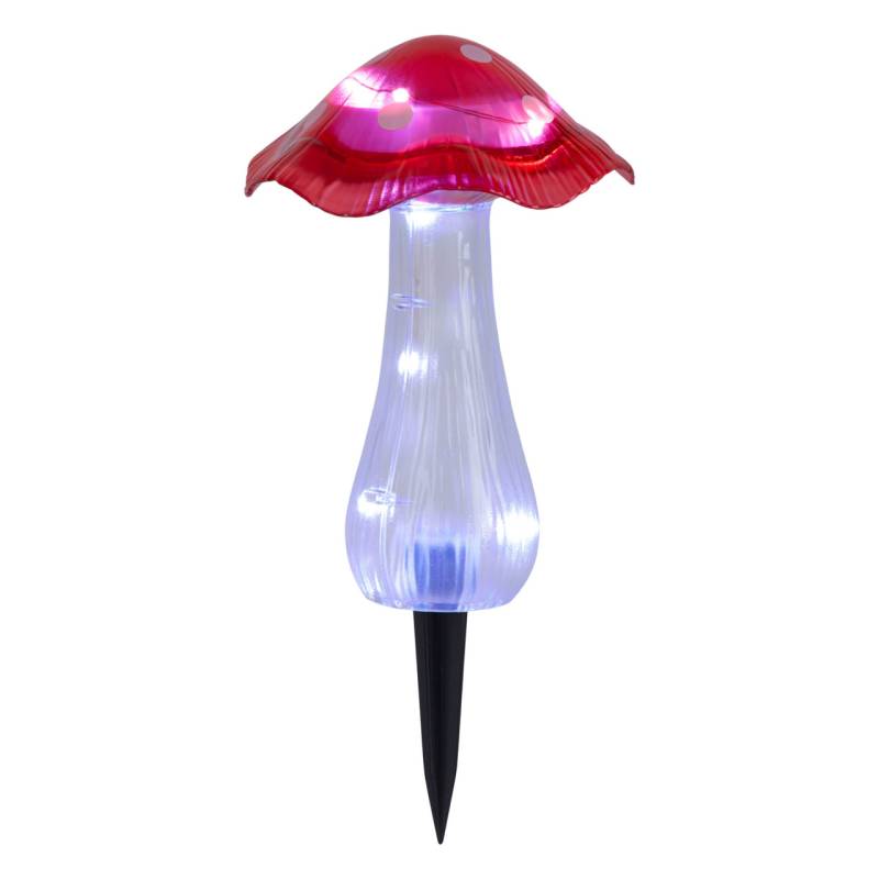Light & More LED Solarleuchte Pilz rot von Light & More