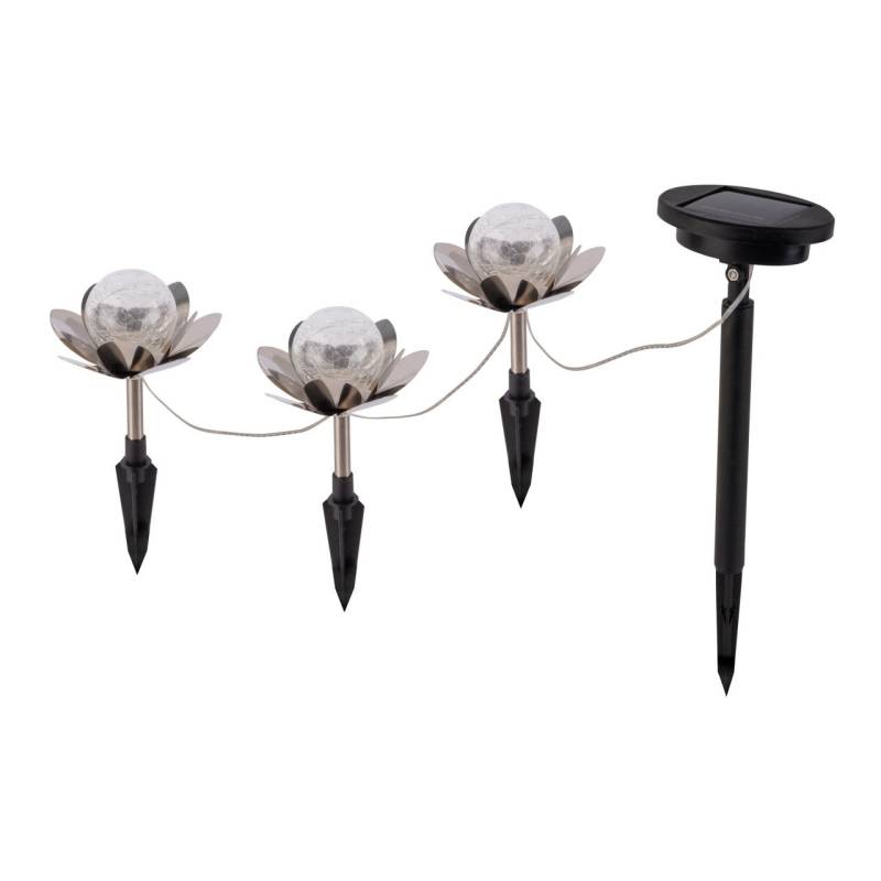 Light & More LED Solarleuchte Seerose 3er Set von Light & More