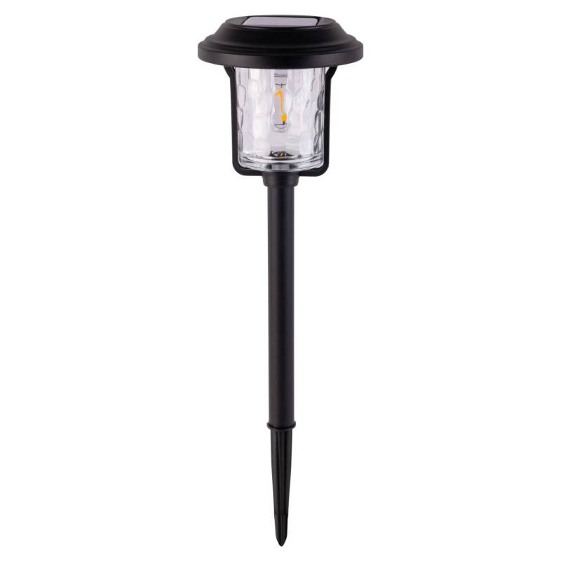 Light & More LED Solarleuchte mit Dämmerungssensor schwarz von Light & More