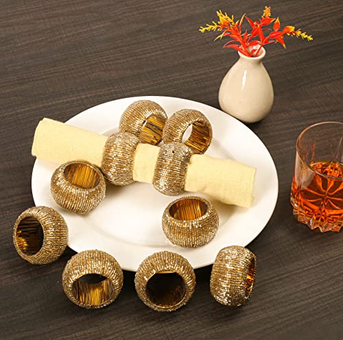 Serviettenring Gold, Serviettenringe 12 Stück, Perlen-Serviettenhalter, runde Serviettenringe Bulk für Weihnachtsfeierdekoration, Esstisch, Alltag,Stellen Sie Ihren Tisch mit Stil,Gold Serviettenring Gold, Serviettenringe 12 Stück, Perlen-Serviettenhalter, runde Serviettenringe Bulk für Weihnachtsfeierdekoration, Esstisch, Alltag,Stellen Sie Ihren Tisch mit Stil,Gold von Light & Pro
