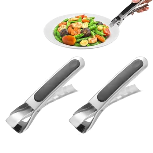 LightBeacon 2 Stück Airfryer Zange, Ofenzange für Heißluftfritteuse, Heizplattengreifer aus Edelstahl, Bowl Gripper Clips mit Silikon, zum Heben Heißer Schalen, Heiße Platte LightBeacon 2 Stück Airfryer Zange, Ofenzange für Heißluftfritteuse, Heizplattengreifer aus Edelstahl, Bowl Gripper Clips mit Silikon, zum Heben Heißer Schalen, Heiße Platte von LightBeacon