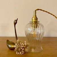 Vintage Glas Tulpenlampe Vintage Glas Tulpenlampe von LightBlossomBoutique