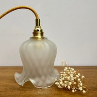 Vintage Glas Tulpenlampe Vintage Glas Tulpenlampe von LightBlossomBoutique