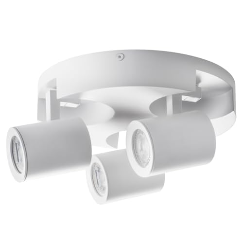 LightLogic Deckenlampe - Deckenstrahler - Verstellbare Deckenleuchte für stilvolle Beleuchtung im Wohnzimmer, Schlafzimmer und Flur von LightLogic