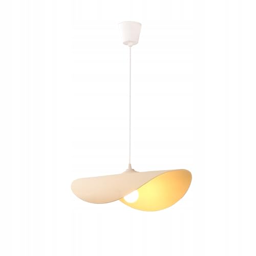 LightLogic Hängelampe ARILAS - Boho Lampe mit E27 Fassung - Beige Lampenschirm - Filz Lampenschirm - Deckenleuchte für Wohnzimmer und Schlafzimmer- Stilvolle Hängelampe von LightLogic