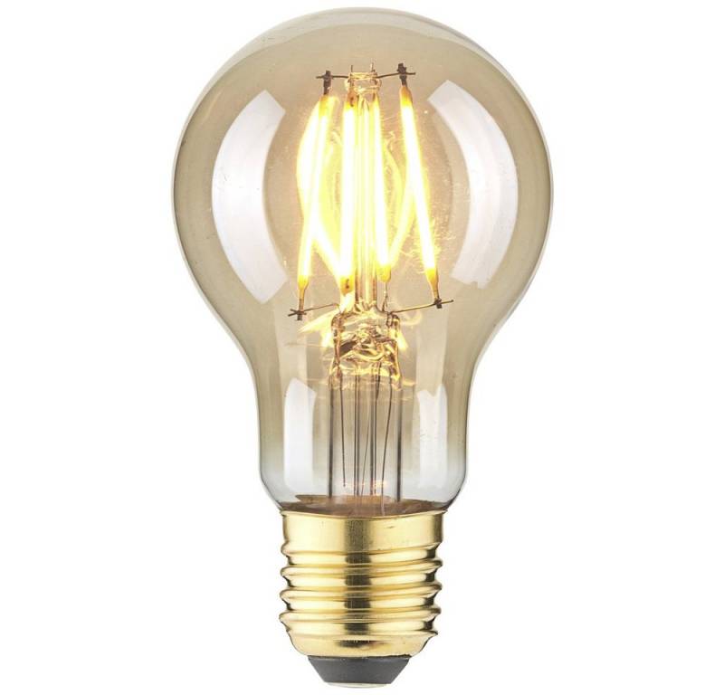 LightMe LED-Leuchtmittel LightMe LM85056 LED E27 Glühlampenform 4.5 W Bernstein (x L) 60 mm von LightMe