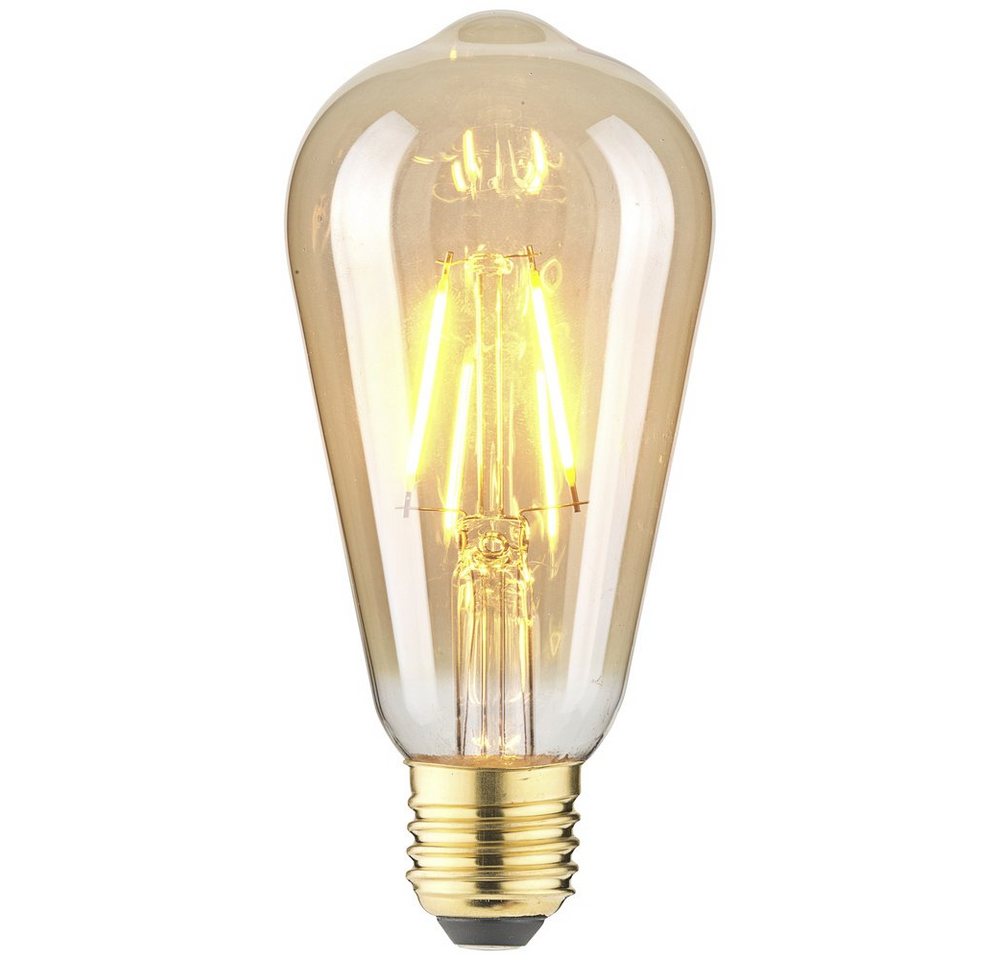 LightMe LED-Leuchtmittel LightMe LM85057 LED E27 Kolbenform 2.5 W Bernstein (x L) 64 mm x 14 von LightMe