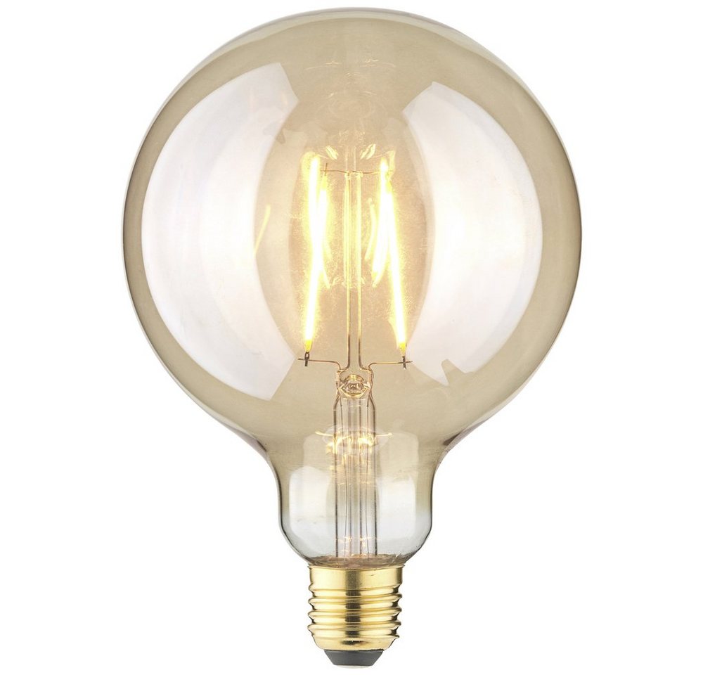 LightMe LED-Leuchtmittel LightMe LM85061 LED E27 Globeform 2.5 W Bernstein (x L) 125 mm x 17 von LightMe