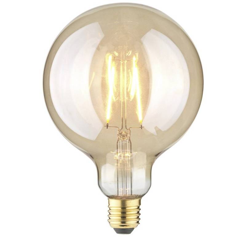 LightMe LED-Leuchtmittel LightMe LM85061 LED E27 Globeform 2.5 W Bernstein (x L) 125 mm x 17 von LightMe