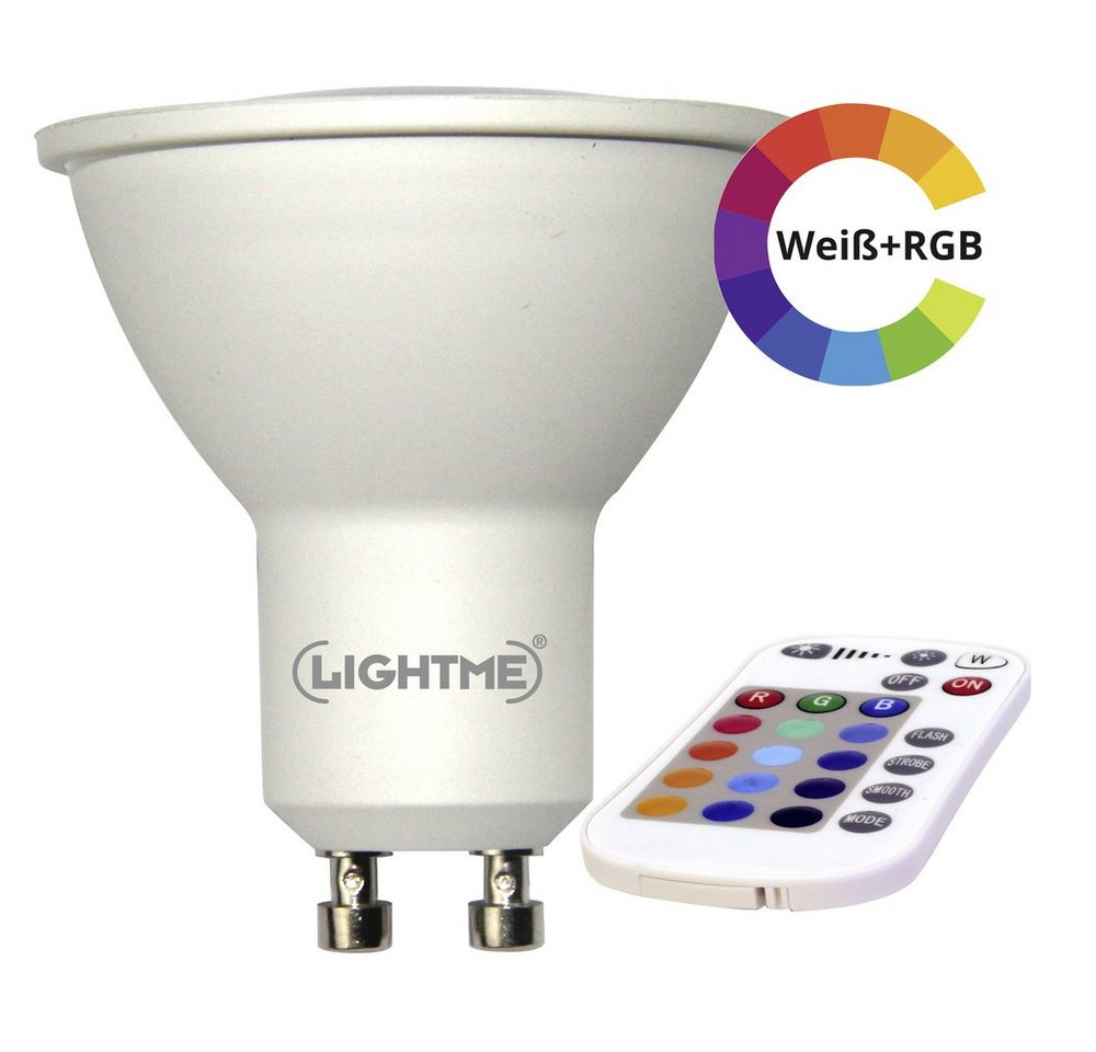 LightMe LED-Leuchtmittel LightMe LM85190-2 LED EEK G (A - G) GU10 Reflektor 4.5 W = 28 W RGBW ( von LightMe