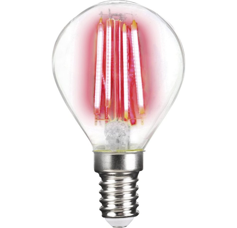 LightMe LED-Leuchtmittel LightMe LM85310 LED EEK G (A - G) E14 Tropfenform 4 W Rot (x L) 45 m von LightMe