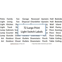Lichtschalter-Aufkleber 72 Transparente Aufkleber von LightSwitchIcons