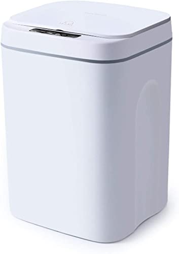 16L Mülleimer, Automatik Mülleimer Smart Sensor Abfalleimer 0,3 Seconds Automatik Sensor Abfalleimer Papierkorb Automatic Öffnen/Schließen für Küche Schlafzimmer Bad (Weiß) von Lightakai