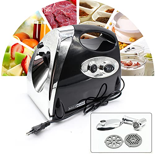 2800W Elektrischer Fleischwolf,Lightakai Multifunktion Elektrisch Edelstahl Fleischwolf Wurstmaschine ragbar Fleisch Zerkleinerer für Küchen,Metzgereien, Restaurants, Kantinen usw(Schwarz) von Lightakai