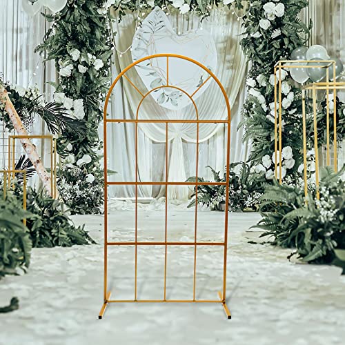 2M Hochzeitsbogen, Lightakai Metall Hochzeit Bogen Backdrop Stand Blume Display Rahmen Hintergrund Dekor Für Hochzeit Party, Kann Mehrmals Wiederverwendet Werden, Einfach Montieren Und Demontieren von Lightakai