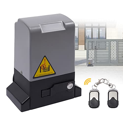 Lightakai Automatischer Schiebetoröffner, 370W Automatischer Torantrieb mit Infrarotsensor Elektrischer Toröffner Schiebetor Tor Antrieb Sliding Gate Opener mit 2 Fernbedienungen, bis 600 kg von Lightakai