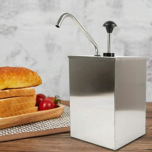 Lightakai - Edelstahl Sauce Dispenser, 4L Ketchup Mayonaise Senf Spender Saucenspender Dosierspender für Sojasoße Essig Ketchup von Lightakai