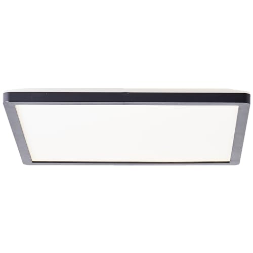 Lightbox Basic LED Aufbaupaneel | 30 x 30 cm | Wand- & Deckenpanel mit schwarzem Rahmen & neutralweißer Lichtfarbe (4000 K) | 18 W | 2400 lm | für jeden Raum | aus Kunststoff in Schwarz/Weiß von Lightbox