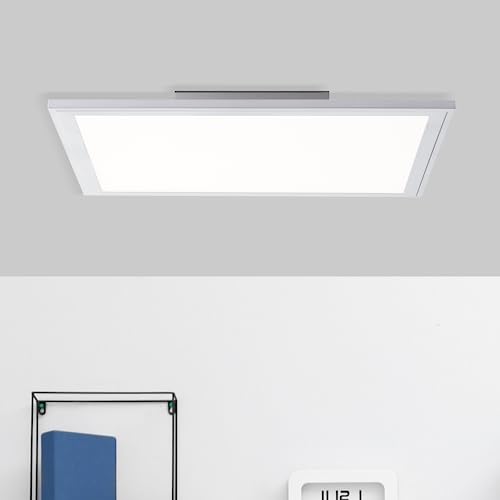 Lightbox LED Panel mit CCT & Memory-Funktion - 40 x 40 cm, 24W - dimmbar per Fernbedienung - silberfarbenes Aufbaupaneel mit warmweißem Licht (2700 K) & Helligkeit: 2500lm - Metall/Kunststoff Lightbox LED Panel mit CCT & Memory-Funktion - 40 x 40 cm, 24W - dimmbar per Fernbedienung - silberfarbenes Aufbaupaneel mit warmweißem Licht (2700 K) & Helligkeit: 2500lm - Metall/Kunststoff von Lightbox