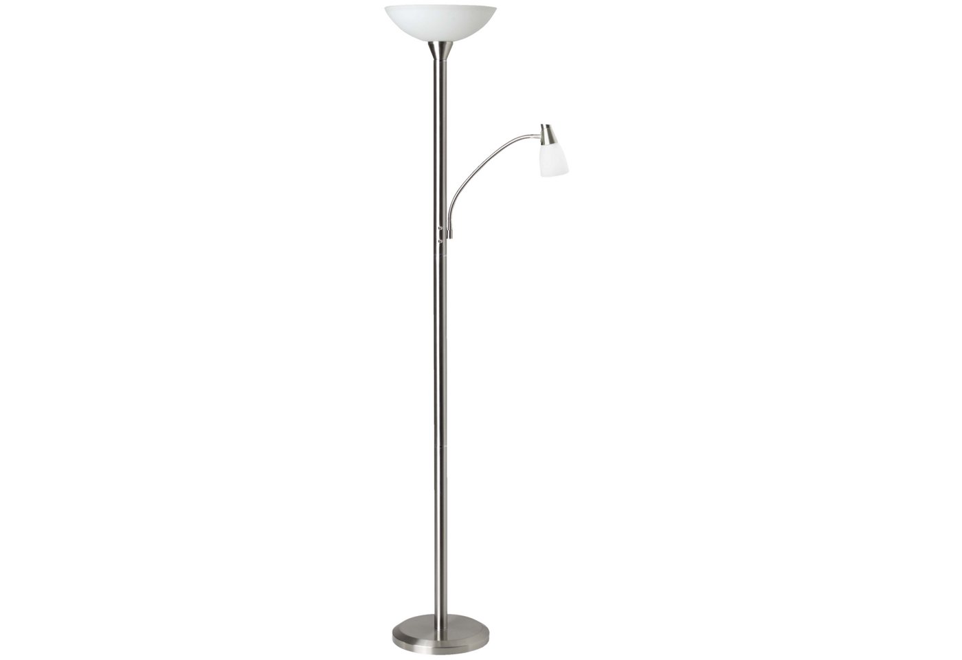 Lightbox Stehlampe, LED wechselbar, Warmweiß, LED Deckenfluter, 1,8 m Höhe, E27/E14, 5 W, 470/260 lm, schwenkbar Lightbox Stehlampe, LED wechselbar, Warmweiß, LED Deckenfluter, 1,8 m Höhe, E27/E14, 5 W, 470/260 lm, schwenkbar von Lightbox