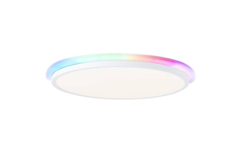 Lightbox LED Panel, CCT - über Fernbedienung, LED fest integriert, warmweiß - kaltweiß, LED Aufbaupaneel, dimmbar, Fernbedienung, CCT, RGB, Ø 42cm, 2400 lm von Lightbox