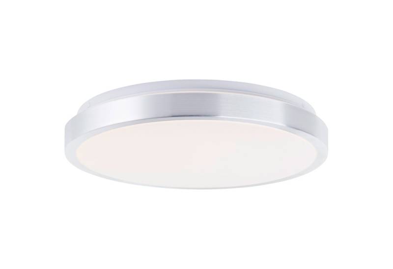 Lightbox Deckenleuchte, LED fest integriert, Warmweiß, LED-Wand- und Deckenleuchte, Ø 33 cm, 2400 lm, 3000 K, Nickelfarben von Lightbox