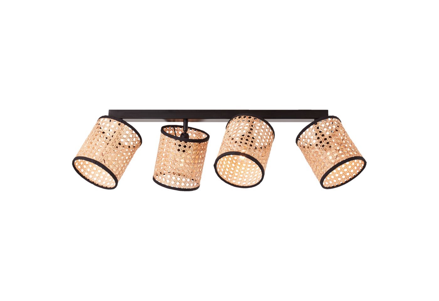 Lightbox Deckenstrahler, ohne Leuchtmittel, 4 flammiger Deckenstrahler - mit schwenkbaren Köpfen - Braun/Schwarz Lightbox Deckenstrahler, ohne Leuchtmittel, 4 flammiger Deckenstrahler - mit schwenkbaren Köpfen - Braun/Schwarz von Lightbox