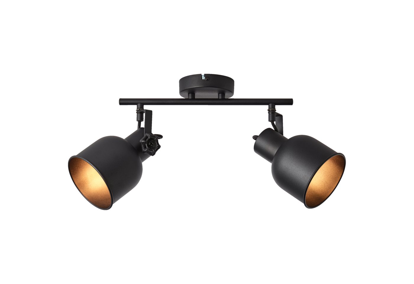 Lightbox Deckenstrahler, ohne Leuchtmittel, Spotrohr, 18 x 35 x 26 cm, 2 x E14, max. 18 W, schwenkbar, Metall von Lightbox