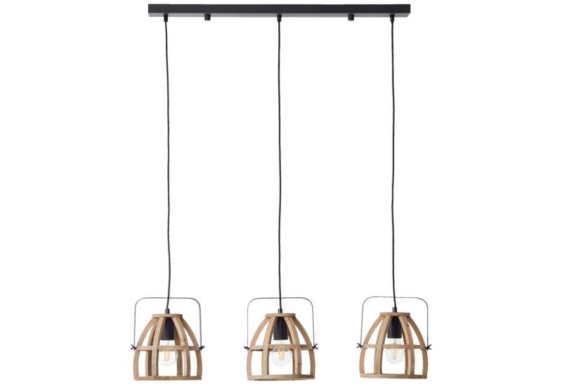 Lightbox Pendelleuchte, ohne Leuchtmittel, 3 flammige Hängelampe - kürzbare Pendelleuchte mit schwenkbaren Köpfen von Lightbox