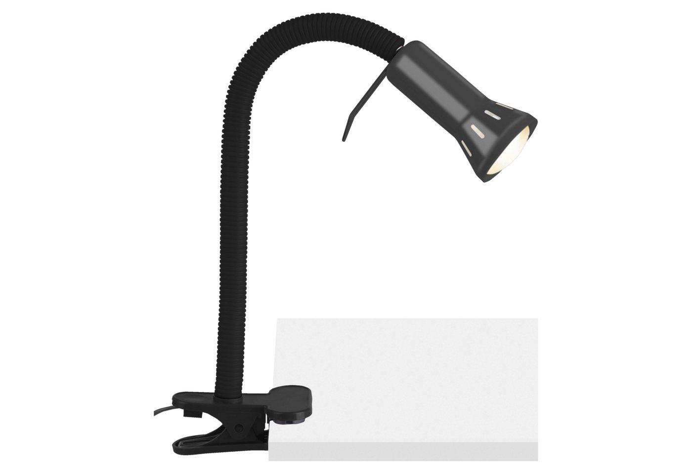 Lightbox Tischleuchte, ohne Leuchtmittel, praktische Klammerlampe mit Flexarm - 52cm Höhe - Metall/Kunststoff Lightbox Tischleuchte, ohne Leuchtmittel, praktische Klammerlampe mit Flexarm - 52cm Höhe - Metall/Kunststoff von Lightbox