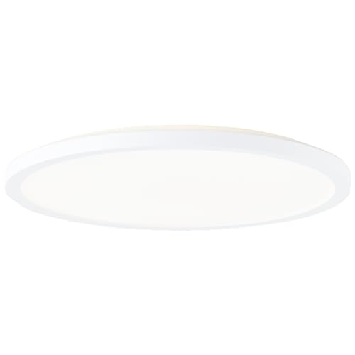 Lightbox LED Aufbaupaneel | Ø 29 cm | weiße Wand- & Deckenpanel mit Memory Funktion & Nachtlicht & Timer | dimmbar per Fernbedienung | CCT | 18 W | 2500 lm | 3000-6500 K | aus Kunststoff von Lightbox