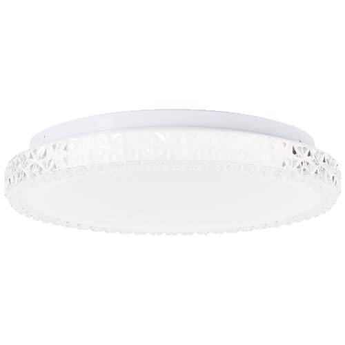Lightbox LED Deckenlampe mit Ø 29 cm - Basic Deckenleuchte mit Sternenglanz - 12 W - 1600 lm - 4000 K - aus Kunststoff/Metall - in Weiß Lightbox LED Deckenlampe mit Ø 29 cm - Basic Deckenleuchte mit Sternenglanz - 12 W - 1600 lm - 4000 K - aus Kunststoff/Metall - in Weiß von Lightbox