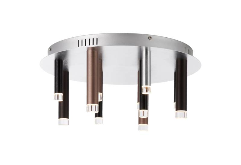 Lightbox Deckenleuchte, LED fest integriert, Warmweiß, LED Deckenlampe, 22 cm Höhe, Ø 51 cm, 5400 lm, 3 Stufen-Dimmer, 3000 K von Lightbox