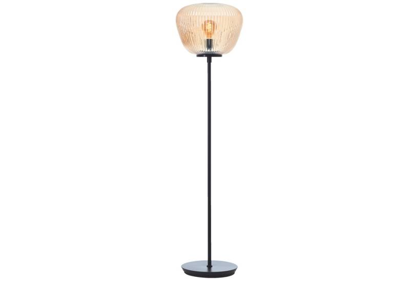 Lightbox Stehlampe, ohne Leuchtmittel, Stehlampe, Riffelglas, 140 x 35 cm, E27, Amber-Bernsteinfarben von Lightbox