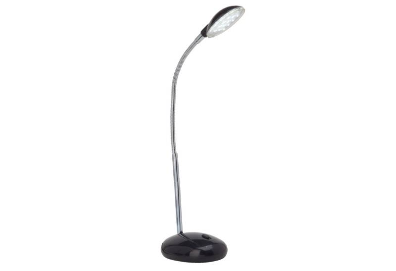 Lightbox Tischleuchte, LED fest integriert, Kaltweiß, LED Schreibtischlampe, einstellbar, 32cm Höhe, 2W, 140 lm, schwarz von Lightbox