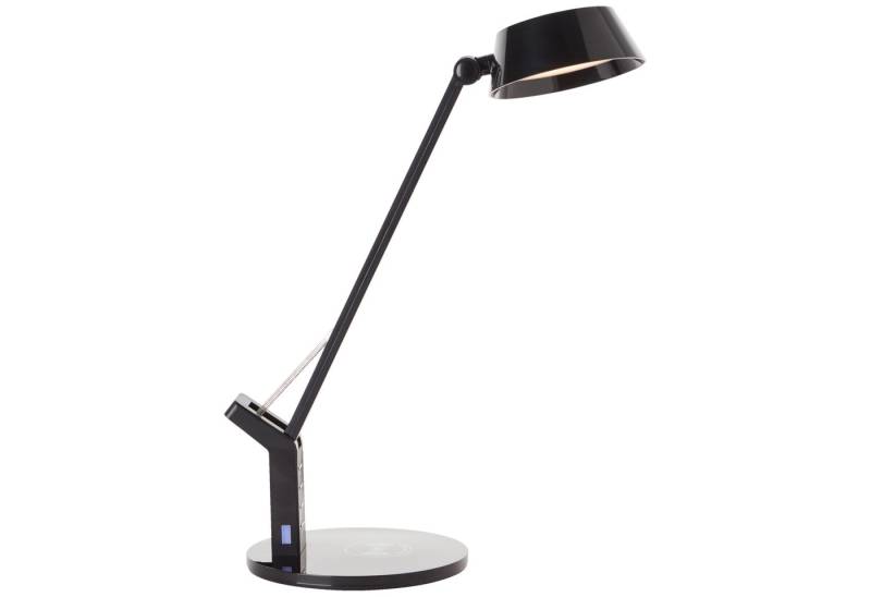 Lightbox Tischleuchte, LED fest integriert, warmweiß - kaltweiß, LED Schreibtischlampe, Induktionsladeschale, 52 cm, Touchdimmer, CCT von Lightbox