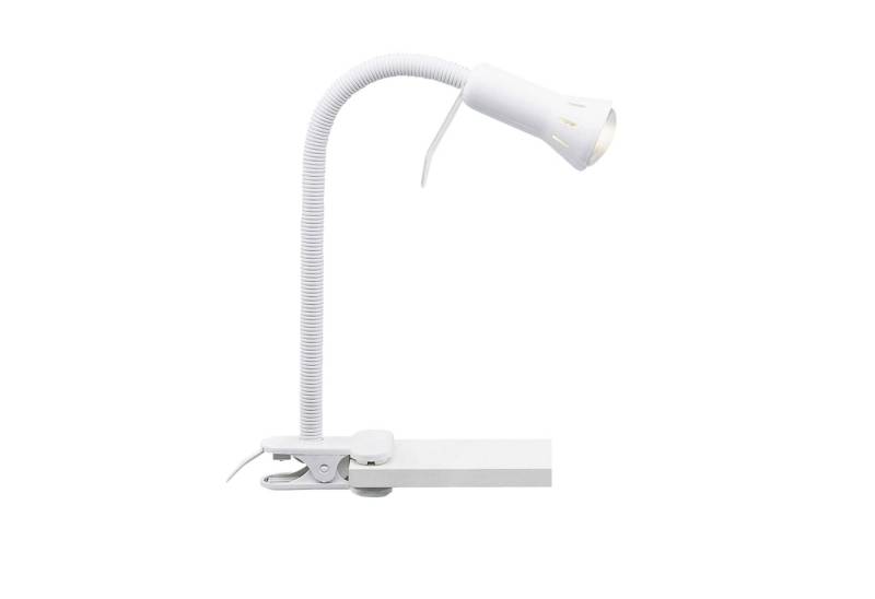 Lightbox Tischleuchte, ohne Leuchtmittel, praktische Klammerlampe mit Flexarm - 52cm Höhe - Metall/Kunststoff von Lightbox