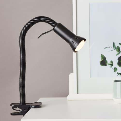 Lightbox Klemmleuchte für den Schreibtisch | 52 cm Höhe | praktische Nachtischleuchte mit Flexarm & Schalter | ideal als Arbeits- oder Leselicht | aus Metall/Kunststoff in Schwarz Lightbox Klemmleuchte für den Schreibtisch | 52 cm Höhe | praktische Nachtischleuchte mit Flexarm & Schalter | ideal als Arbeits- oder Leselicht | aus Metall/Kunststoff in Schwarz von Lightbox
