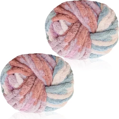 Chenille Wolle zum Häkeln,Chunky Yarn 250g×2,Wolle zum Stricken,Häkelgarn für Taschen,Dicke Textilgarn,Chunky Garn für Katzenbett,Puppen,Decken,Kissen,Taschen und Teppiche Chenille Wolle zum Häkeln,Chunky Yarn 250g×2,Wolle zum Stricken,Häkelgarn für Taschen,Dicke Textilgarn,Chunky Garn für Katzenbett,Puppen,Decken,Kissen,Taschen und Teppiche von Lighterday