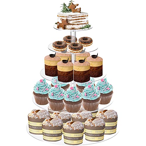 Lighterday 5 Etagen Etagere Acryl Tortenständer Cupcake Ständer Cake Stand Kuchenständer,Donut Cupcake Muffins Macarons Ständer für Hochzeit Party Geburtstag Lighterday 5 Etagen Etagere Acryl Tortenständer Cupcake Ständer Cake Stand Kuchenständer,Donut Cupcake Muffins Macarons Ständer für Hochzeit Party Geburtstag von Lighterday