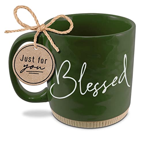 Lighthouse Christian Products Powerful Words Blessed Green Kaffeetasse, 473 ml von Lighthouse Christian Products