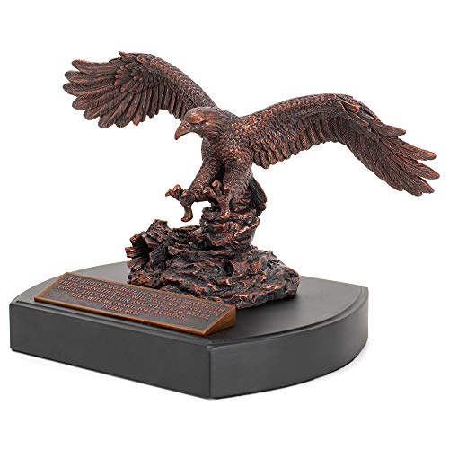 Lighthouse Christian Products Soar Like An Eagle Bronzelike Finish 17,8 x 14,75 cm handgegossene Skulptur aus Kunstharz von Lighthouse Christian Products