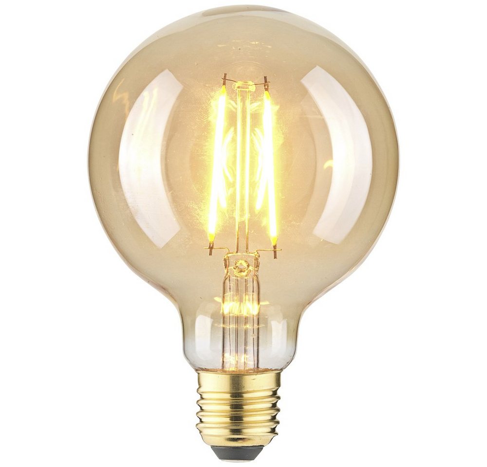 LightMe LED-Leuchtmittel LightMe LM85059 LED E27 Globeform 2.5 W Bernstein (x L) 95 mm x 140 von Lightme