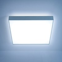 Lightnet Cubic-X2 Deckenleuchte, Mikroprismatik 63 x 63 cm, Aluminium natureloxiert von Lightnet