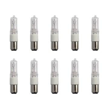 Lighto Halogen Halolux Ceram Ba15d 70W Dimmbar | Halogenlampe/Halogen Leuchtmittel - Ø15mm - 10 Stück von Lighto