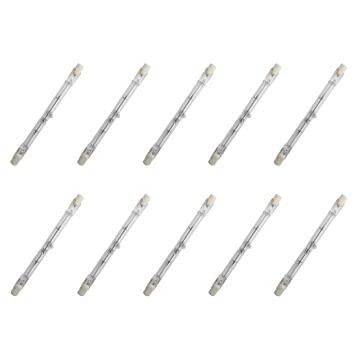 Lighto R7S Halogenstab 118mm 80W | Halogen Stablampe/Halogenlampe 1500 Lumen 2700K Warmweiß - Ø8mm - 10 Stück von Lighto