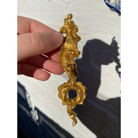 1 Antike 4, 5 "Vergoldet Ormolu Bronze Rokoko Schubladengriffe Rosette Messing von LightofTheWorldLamp