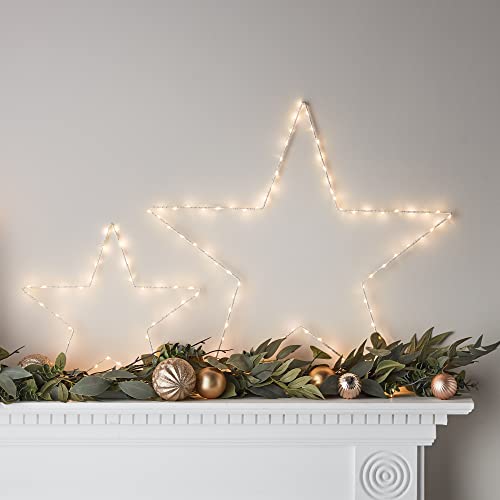 2er Set Osby LED Sterne Timer Lights4fun von Lights4fun