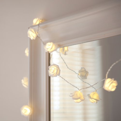 Lights4fun 3x 20er LED Rosen Lichterkette warmweiß batteriebetrieben Lights4fun 3x 20er LED Rosen Lichterkette warmweiß batteriebetrieben von Lights4fun