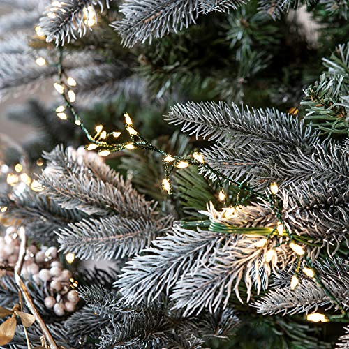 Lights4fun 1200er LED Cluster Lichterkette warmweiß 15m 14V dunkelgrüner Draht Lights4fun 1200er LED Cluster Lichterkette warmweiß 15m 14V dunkelgrüner Draht von Lights4fun